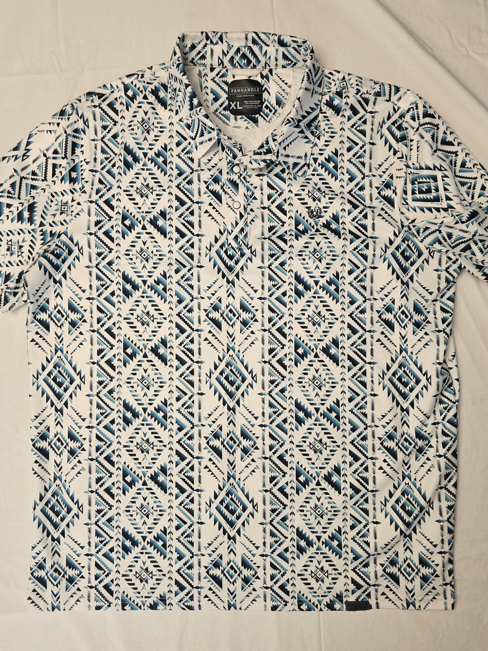 Panhandle Performance XL Western Aztec Pearl Snap Shirt